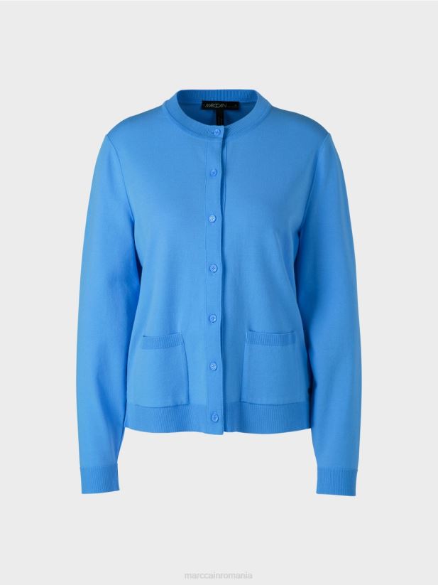 cardigan „regândește împreună”. Marc Cain azur îmbrăcăminte 4826HH449
