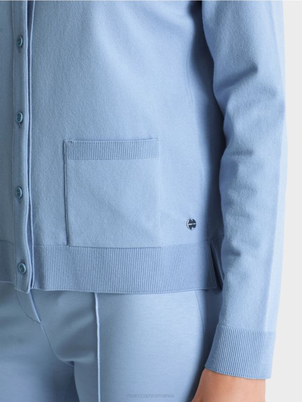 cardigan „regândește împreună” Marc Cain cer întunecat de vară îmbrăcăminte 4826HH352