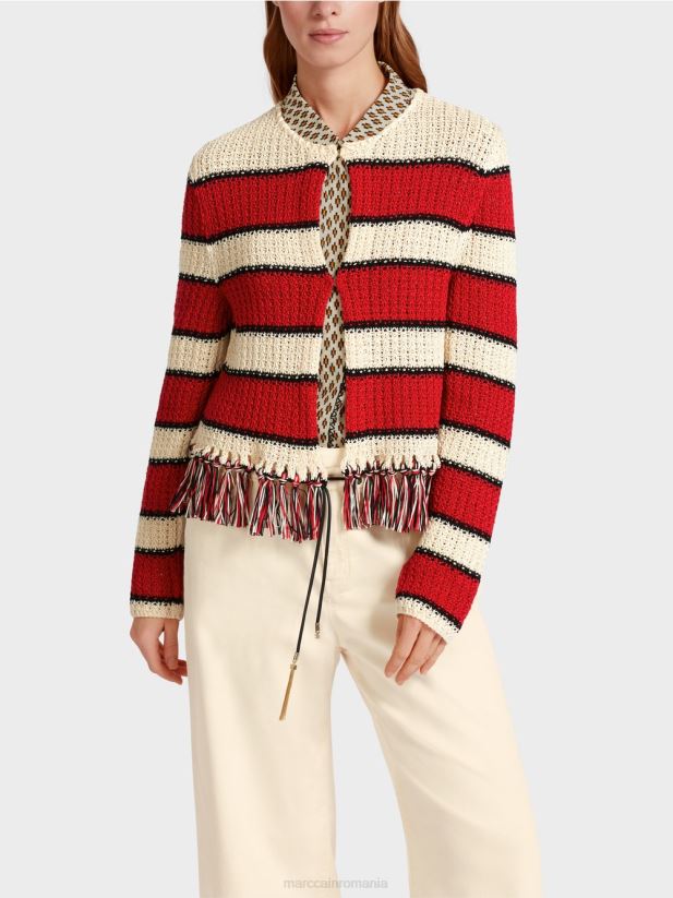 cardigan „regândește împreună”. Marc Cain cremă îmbrăcăminte 4826HH355