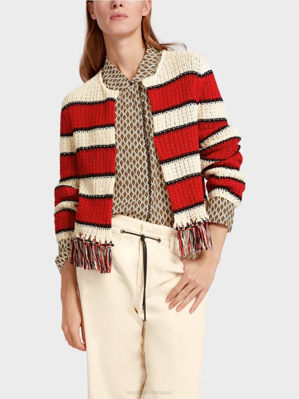 cardigan „regândește împreună”. Marc Cain cremă îmbrăcăminte 4826HH355