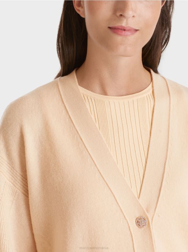 cardigan „regândește împreună” Marc Cain crema inchisa îmbrăcăminte 4826HH321