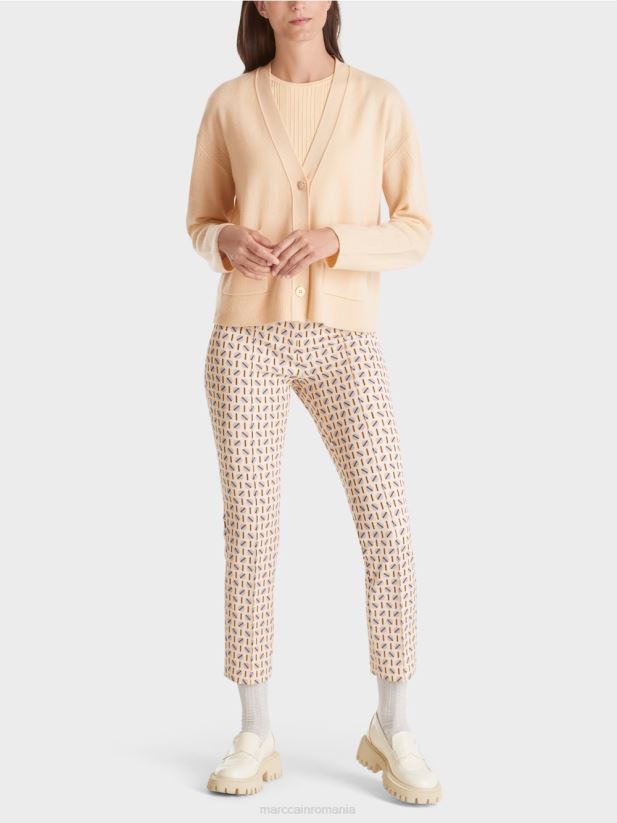 cardigan „regândește împreună” Marc Cain crema inchisa îmbrăcăminte 4826HH321