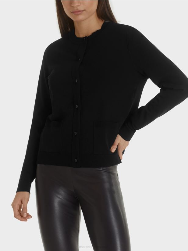 cardigan „regândește împreună” Marc Cain negru îmbrăcăminte 4826HH450