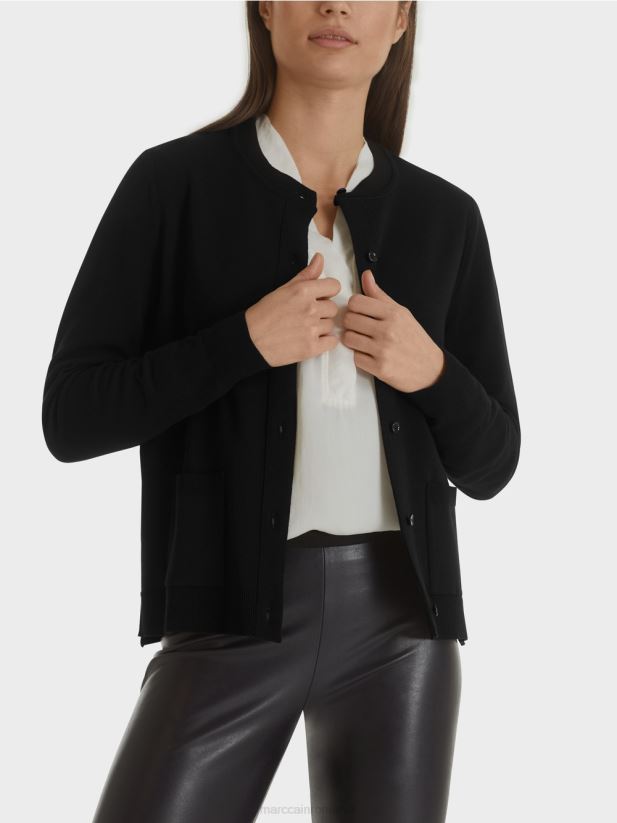 cardigan „regândește împreună” Marc Cain negru îmbrăcăminte 4826HH450