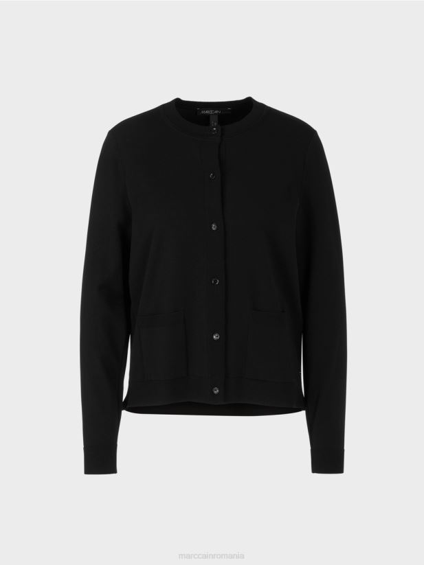 cardigan „regândește împreună” Marc Cain negru îmbrăcăminte 4826HH450
