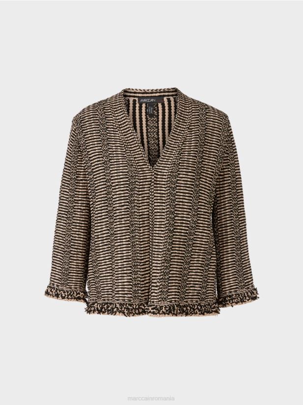 cardigan „regândește împreună”. Marc Cain nisip adânc îmbrăcăminte 4826HH380