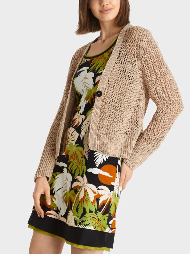 cardigan „regândește împreună”. Marc Cain nisip adânc îmbrăcăminte 4826HH384