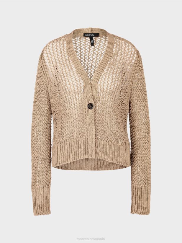 cardigan „regândește împreună”. Marc Cain nisip adânc îmbrăcăminte 4826HH384