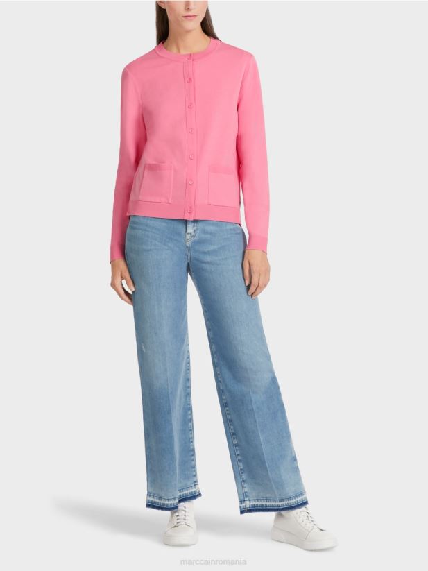 cardigan „regândește împreună”. Marc Cain roz aprins îmbrăcăminte 4826HH448