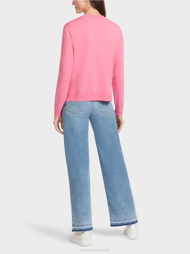 cardigan „regândește împreună”. Marc Cain roz aprins îmbrăcăminte 4826HH448