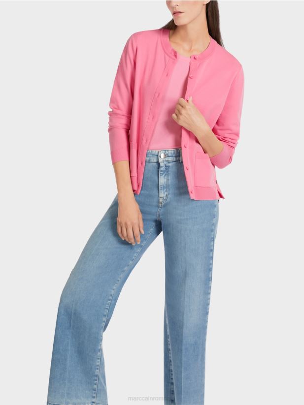 cardigan „regândește împreună”. Marc Cain roz aprins îmbrăcăminte 4826HH448