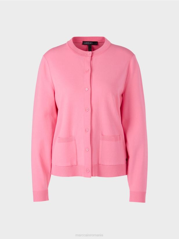 cardigan „regândește împreună”. Marc Cain roz aprins îmbrăcăminte 4826HH448