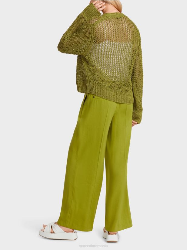 cardigan „regândește împreună”. Marc Cain verde oliv intens îmbrăcăminte 4826HH378