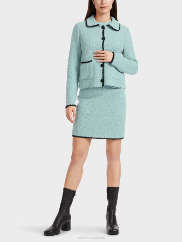 cardigan tricotat in germania Marc Cain albastru închis la cer îmbrăcăminte 4826HH347