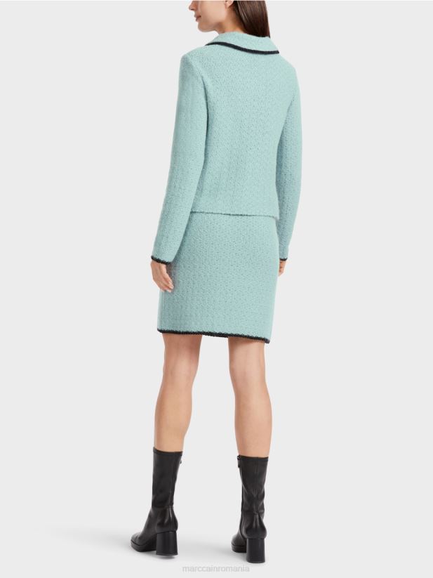 cardigan tricotat in germania Marc Cain albastru închis la cer îmbrăcăminte 4826HH347