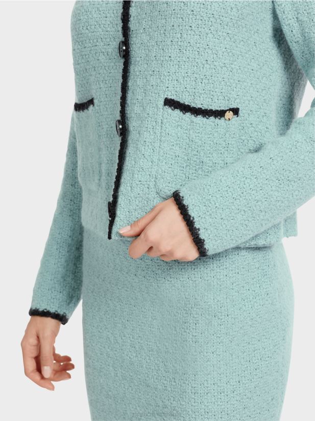 cardigan tricotat in germania Marc Cain albastru închis la cer îmbrăcăminte 4826HH347