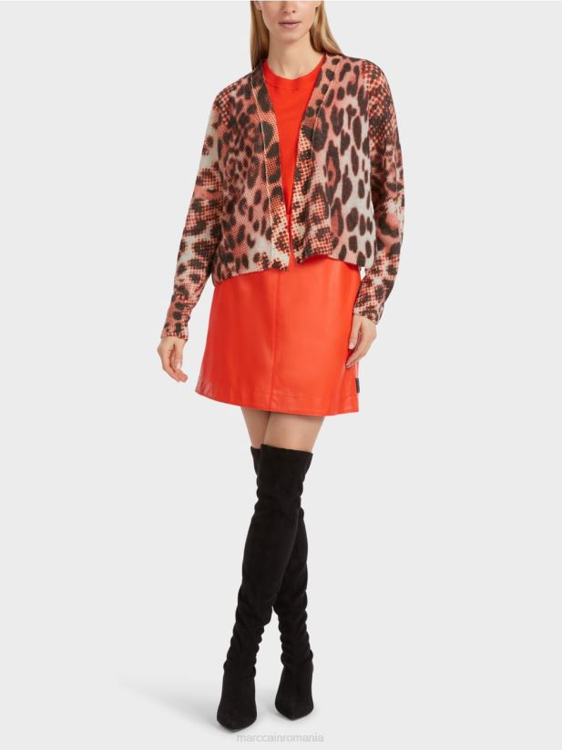 cardigan tricotat in germania Marc Cain campari îmbrăcăminte 4826HH311