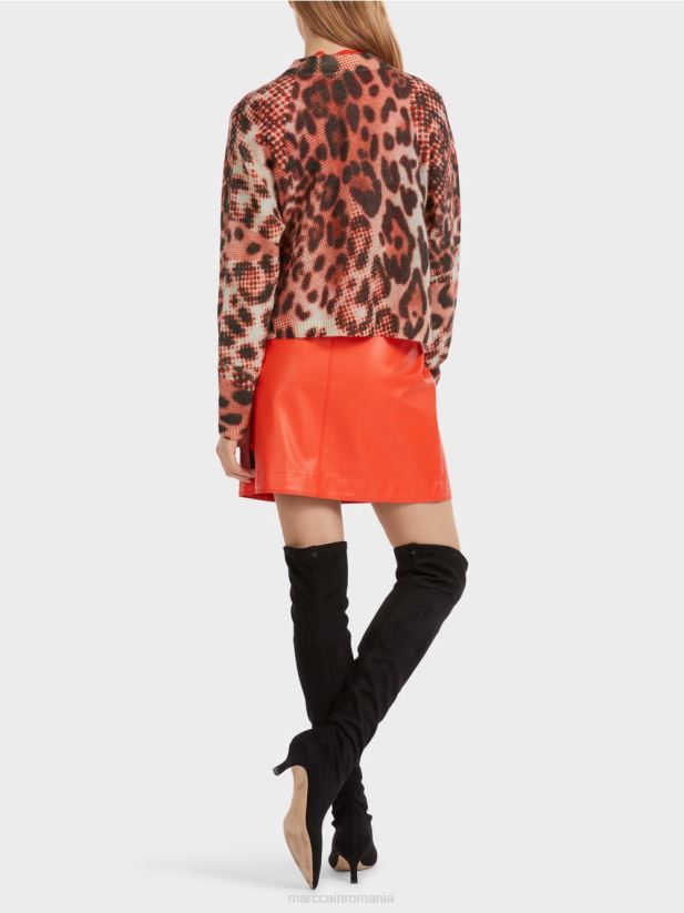 cardigan tricotat in germania Marc Cain campari îmbrăcăminte 4826HH311