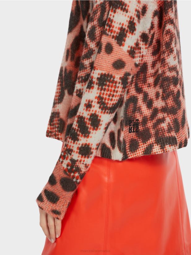 cardigan tricotat in germania Marc Cain campari îmbrăcăminte 4826HH311