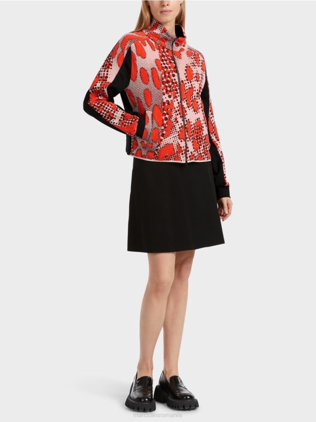 cardigan tricotat in germania Marc Cain campari îmbrăcăminte 4826HH313
