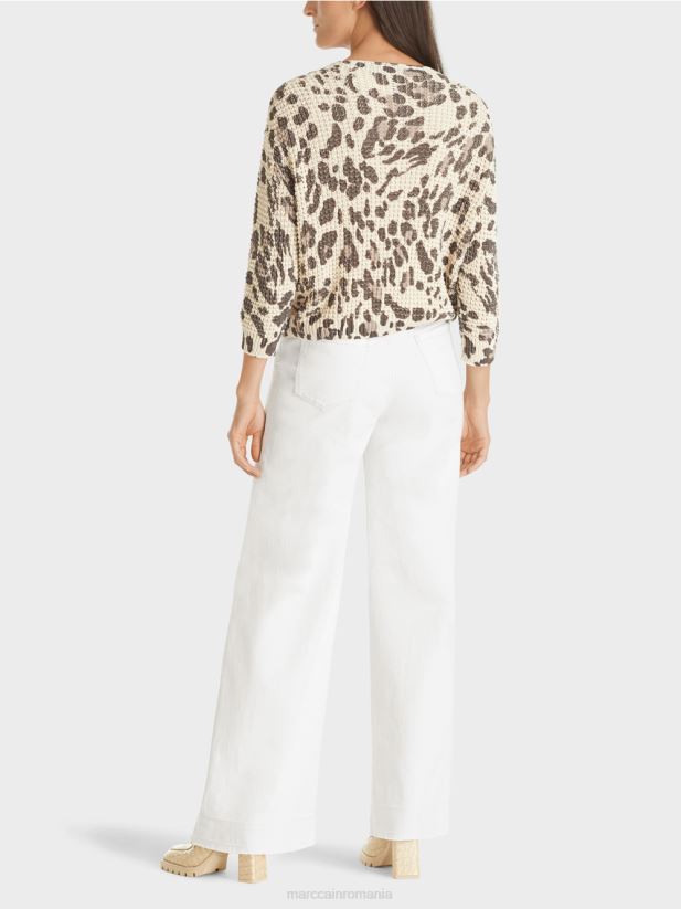 cardigan tricotat in germania Marc Cain moale taupe desert îmbrăcăminte 4826HH400