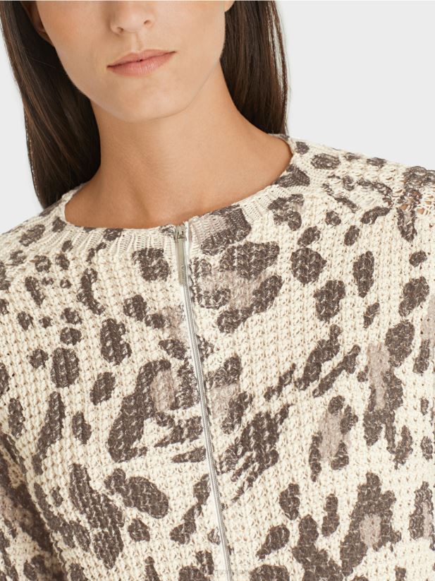 cardigan tricotat in germania Marc Cain moale taupe desert îmbrăcăminte 4826HH400