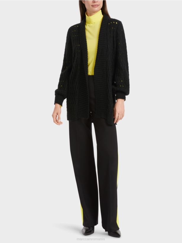 cardigan tricotat in germania Marc Cain negru îmbrăcăminte 4826HH346