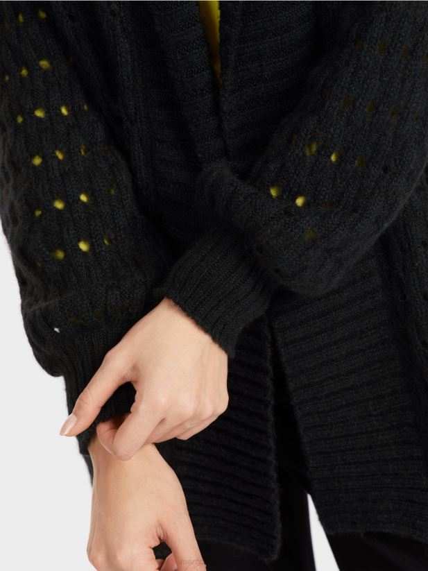cardigan tricotat in germania Marc Cain negru îmbrăcăminte 4826HH346