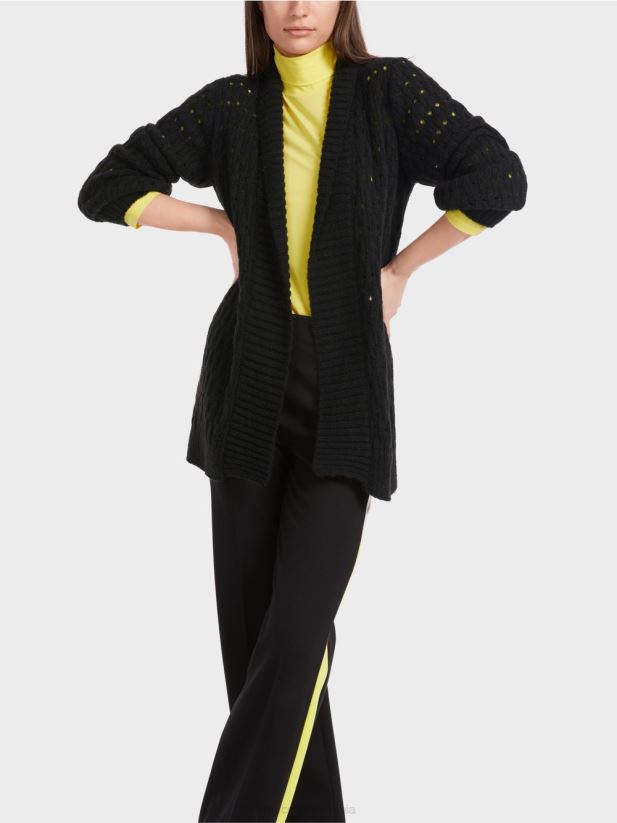 cardigan tricotat in germania Marc Cain negru îmbrăcăminte 4826HH346