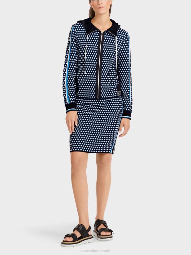 cardigan "tricotat in germania" Marc Cain negru îmbrăcăminte 4826HH424