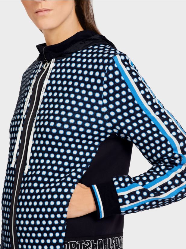 cardigan \"tricotat in germania\" Marc Cain negru îmbrăcăminte 4826HH424