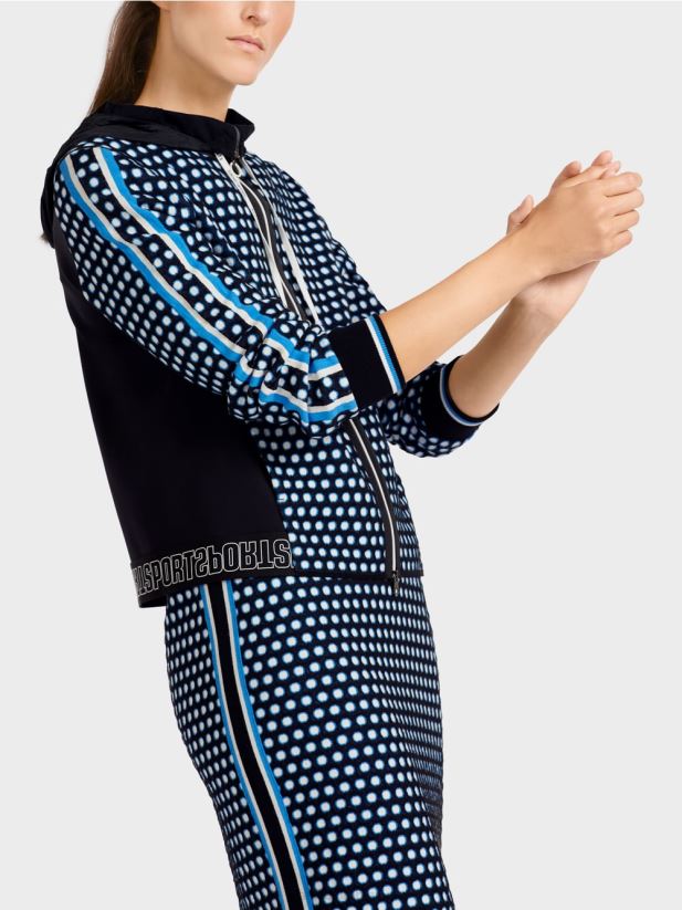 cardigan \"tricotat in germania\" Marc Cain negru îmbrăcăminte 4826HH424