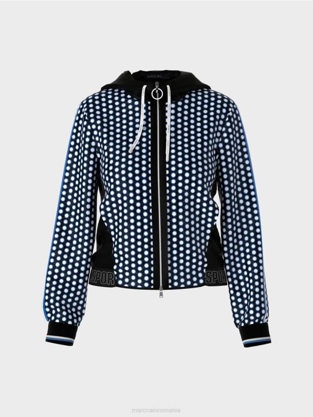 cardigan \"tricotat in germania\" Marc Cain negru îmbrăcăminte 4826HH424