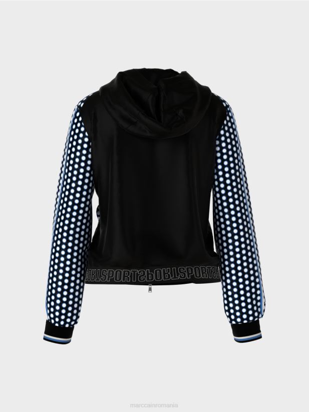 cardigan \"tricotat in germania\" Marc Cain negru îmbrăcăminte 4826HH424