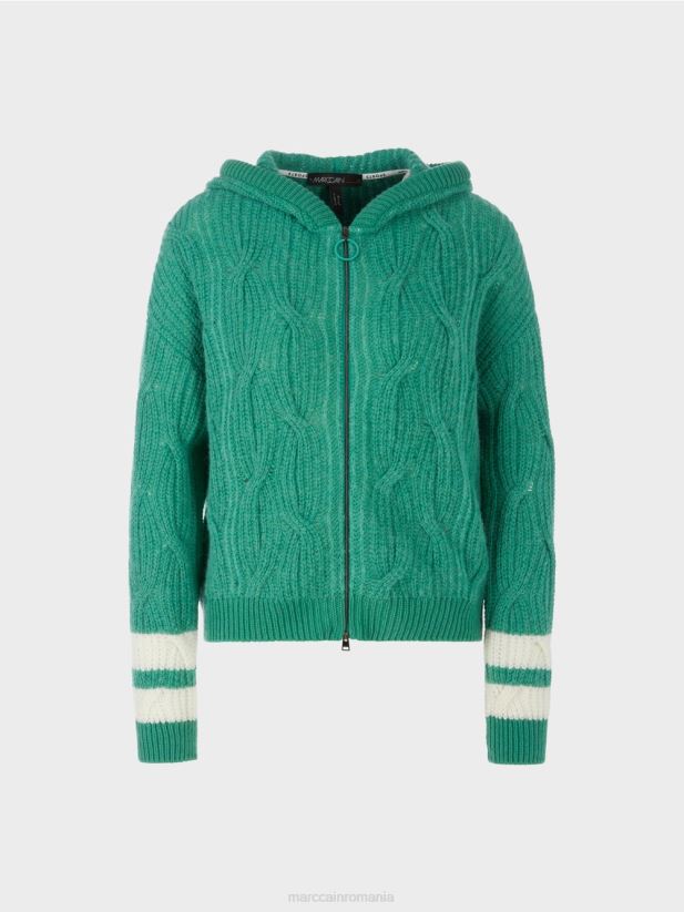 cardigan \"tricotat in germania\" Marc Cain smalț îmbrăcăminte 4826HH306