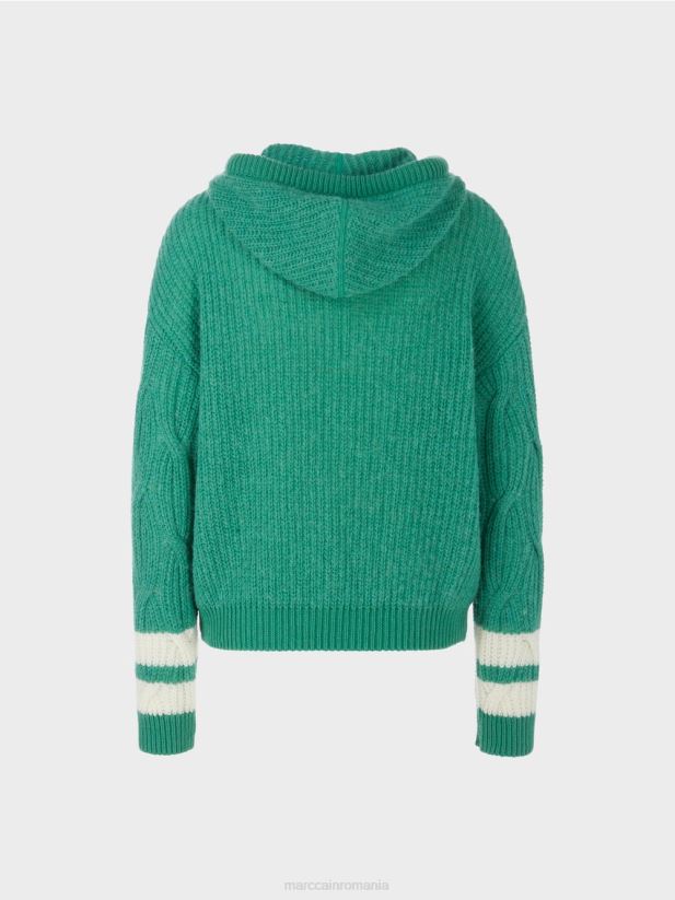 cardigan \"tricotat in germania\" Marc Cain smalț îmbrăcăminte 4826HH306