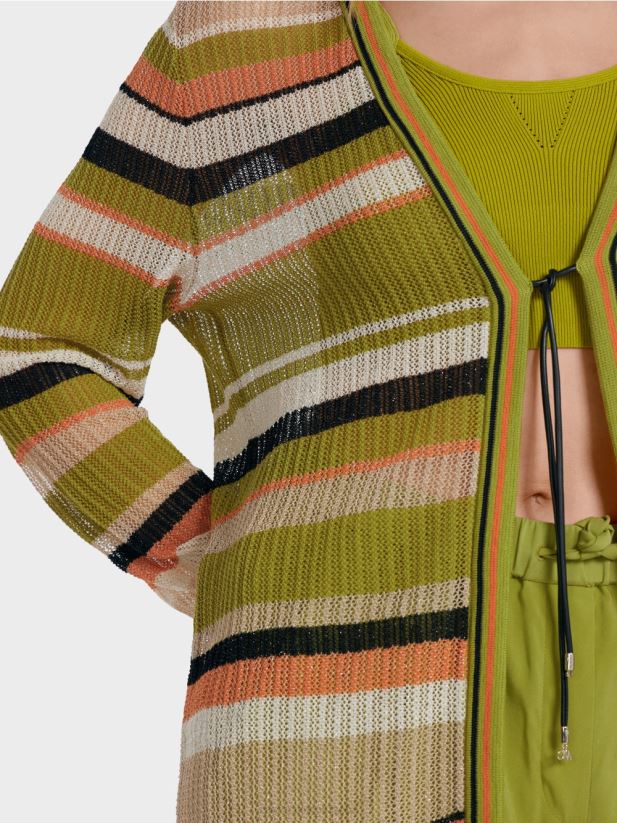 cardigan \"tricotat in germania\" Marc Cain verde oliv intens îmbrăcăminte 4826HH377