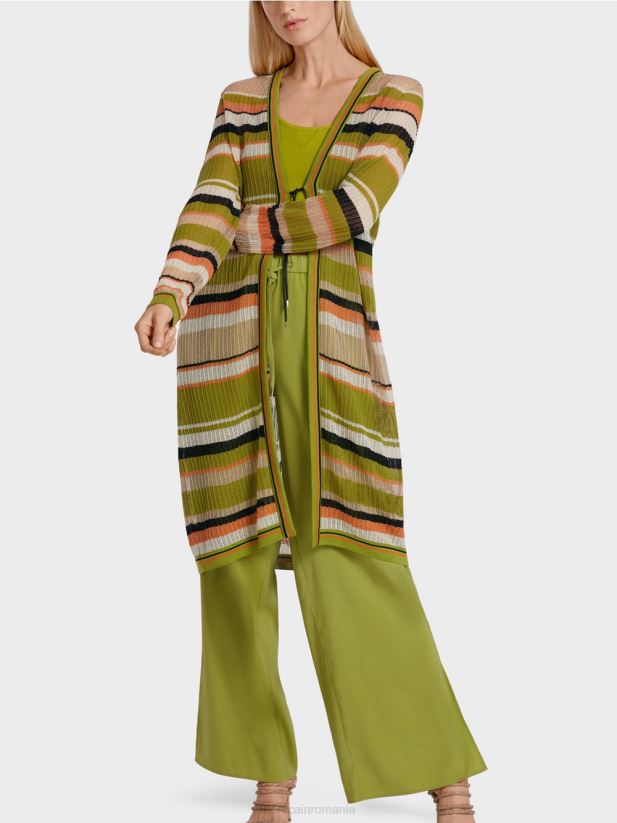 cardigan \"tricotat in germania\" Marc Cain verde oliv intens îmbrăcăminte 4826HH377