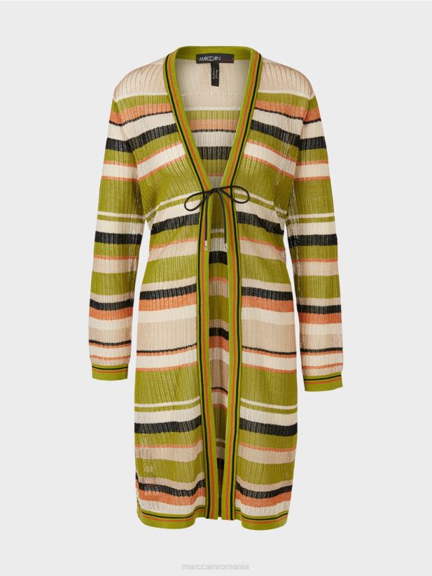 cardigan \"tricotat in germania\" Marc Cain verde oliv intens îmbrăcăminte 4826HH377