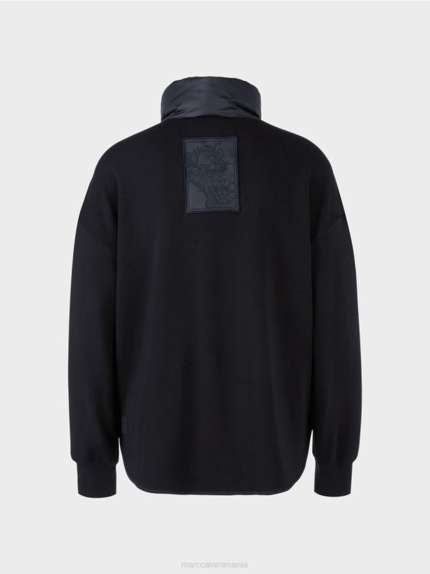 geacă căptușită „rethink together”. Marc Cain albastru miezul nopții îmbrăcăminte 4826HH309