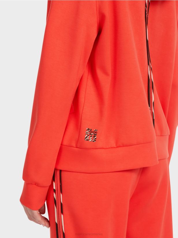 geacă cu glugă și fermoar Marc Cain campari îmbrăcăminte 4826HH318