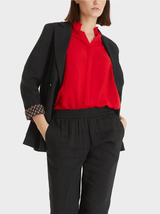 geacă dublu de in Marc Cain negru îmbrăcăminte 4826HH182