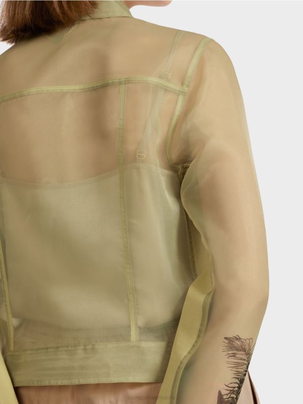 geacă transparentă cu imprimeu floral Marc Cain respirație moale îmbrăcăminte 4826HH396