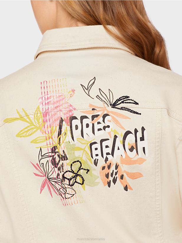 geaca imprimata „rethink together”. Marc Cain lenjerie moale îmbrăcăminte 4826HH370