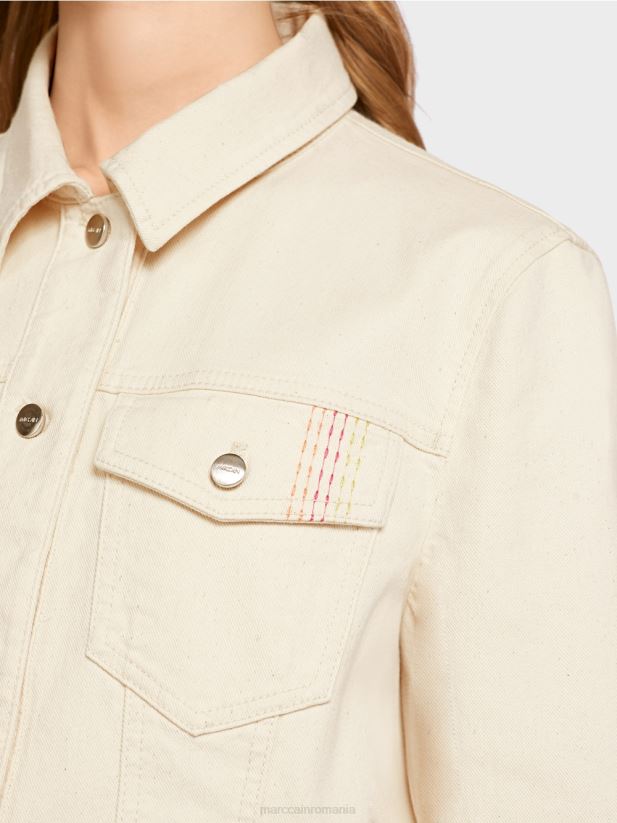 geaca imprimata „rethink together”. Marc Cain lenjerie moale îmbrăcăminte 4826HH370