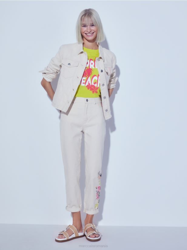 geaca imprimata „rethink together”. Marc Cain lenjerie moale îmbrăcăminte 4826HH370