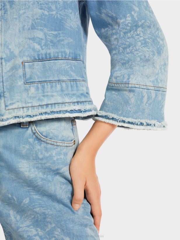 geaca „regândiți împreună”. Marc Cain albastru vintage îmbrăcăminte 4826HH402