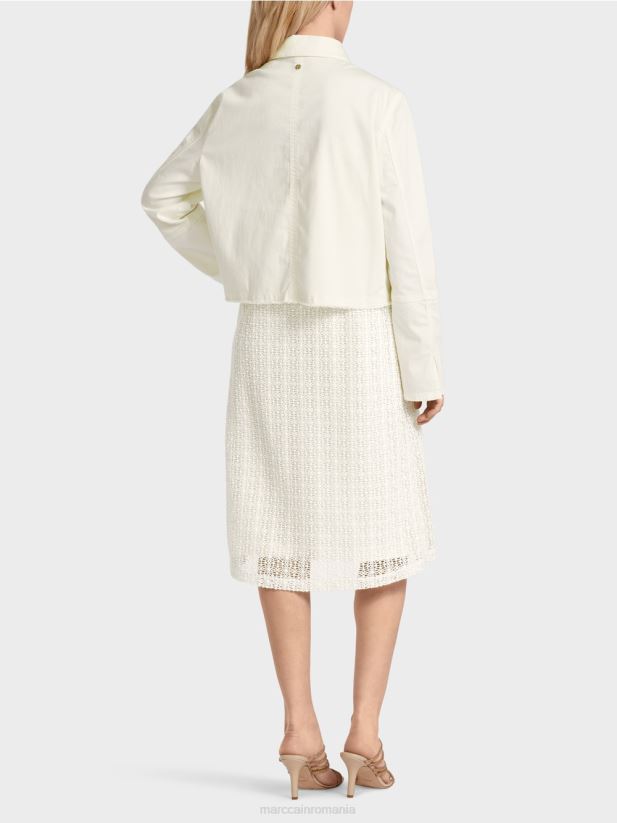 geaca „regândiți împreună”. Marc Cain aproape alb îmbrăcăminte 4826HH379