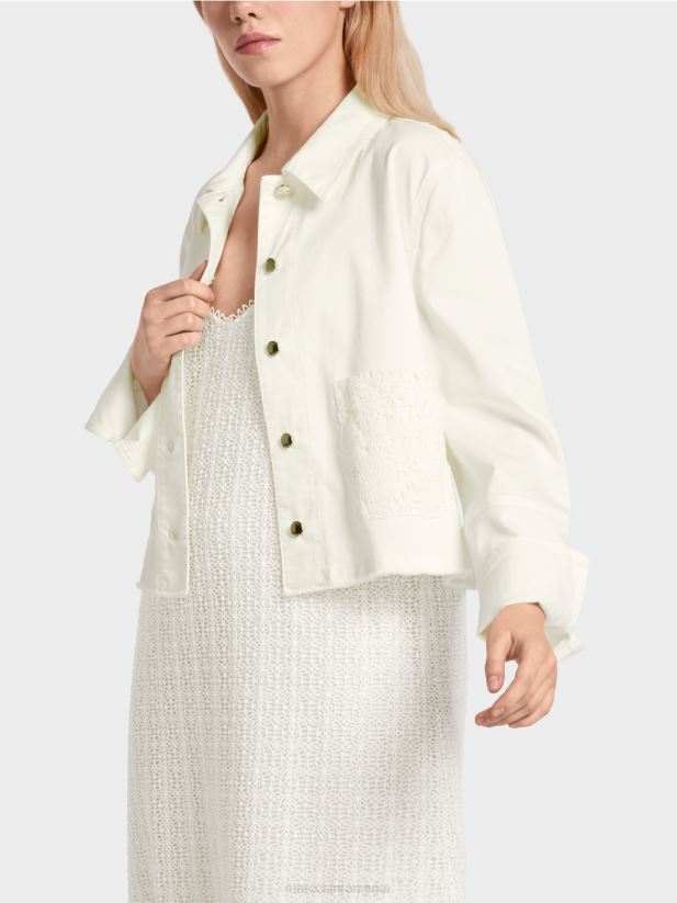 geaca „regândiți împreună”. Marc Cain aproape alb îmbrăcăminte 4826HH379