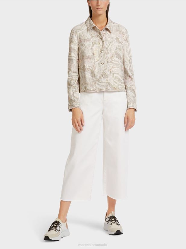 geaca „regândiți împreună”. Marc Cain aproape alb îmbrăcăminte 4826HH389